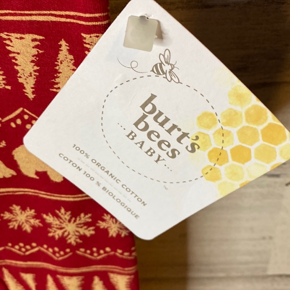 Burt’s Bees Christmas Baby Sleeper Size 3-6 Months NEW - Picture 4 of 8